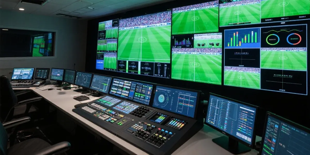 先进的赛事直播与数据监控中心